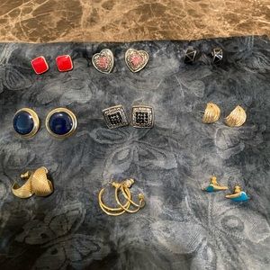 Earrings for pierced ears nine (9) and one (1)